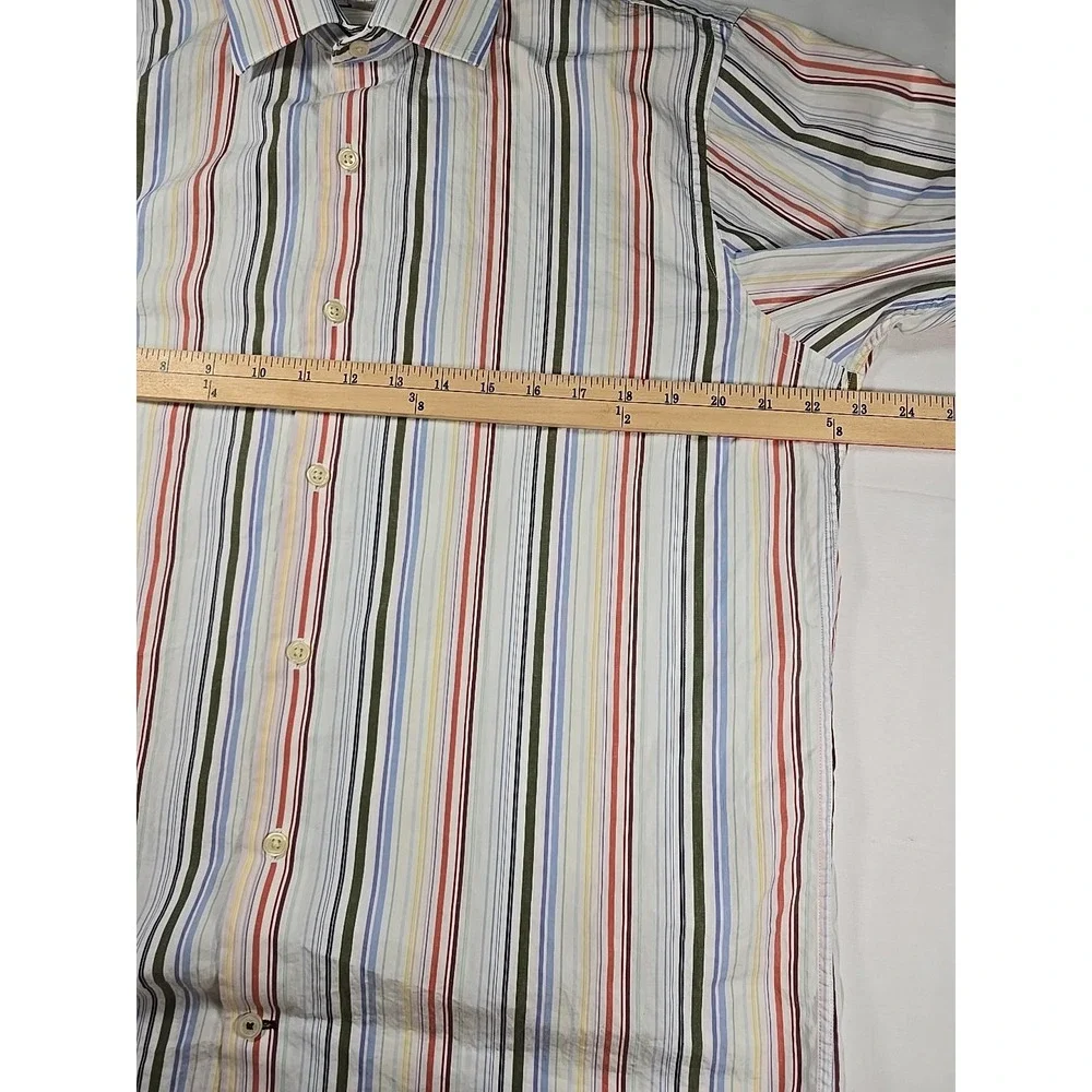 Vintage Banana Republic Stripe Button‎ Down Shirt Medium Heritage